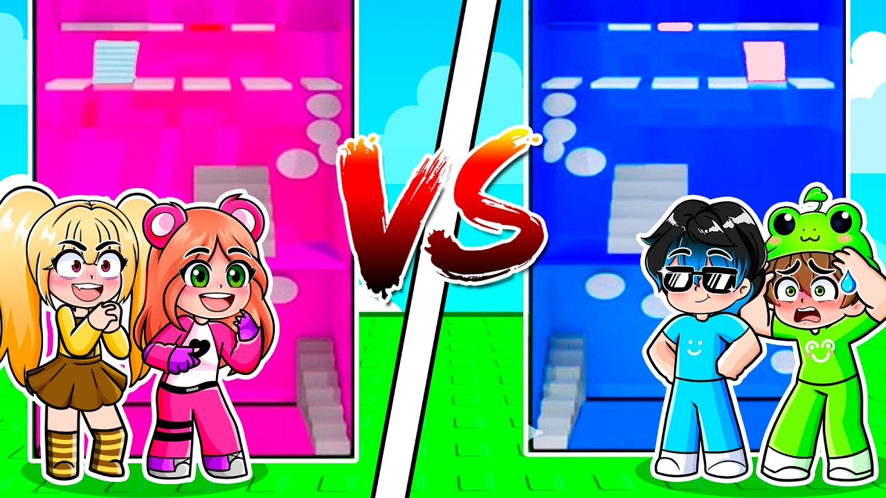 CHICOS vs CHICAS en la TORRE MÁS TROLL de Roblox