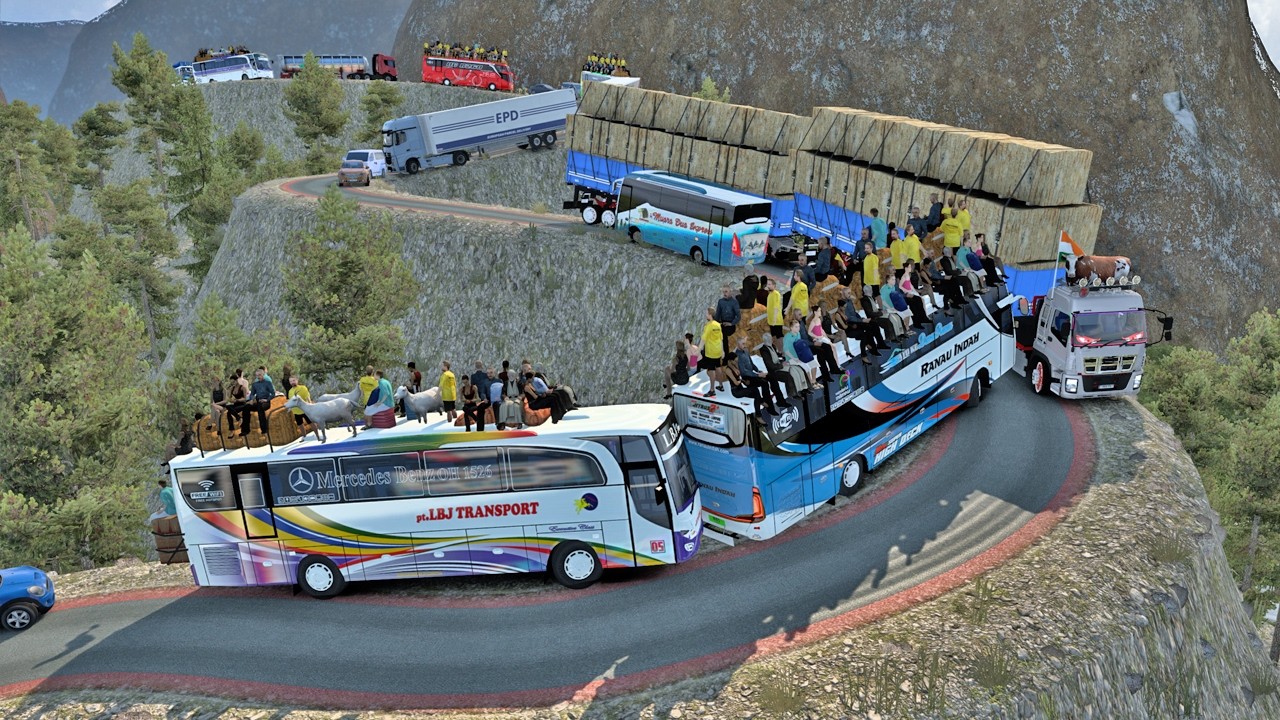 Rush Hour in the Clouds: The Ultimate Chaos at the Cliff Edge | Euro Truck Simulator 2