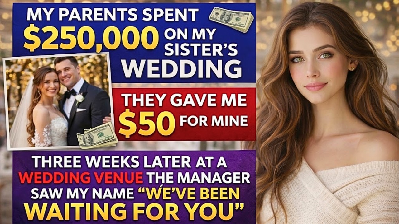 My Parents Gave My Sister A $250K Wedding But Handed Me $50 For Mine—The Venue Manager Recognized