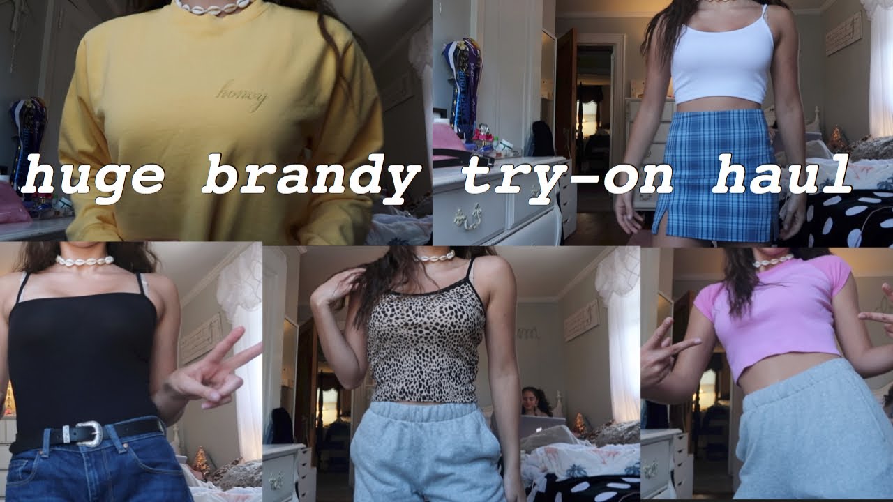 huge brandy melville try-on haul