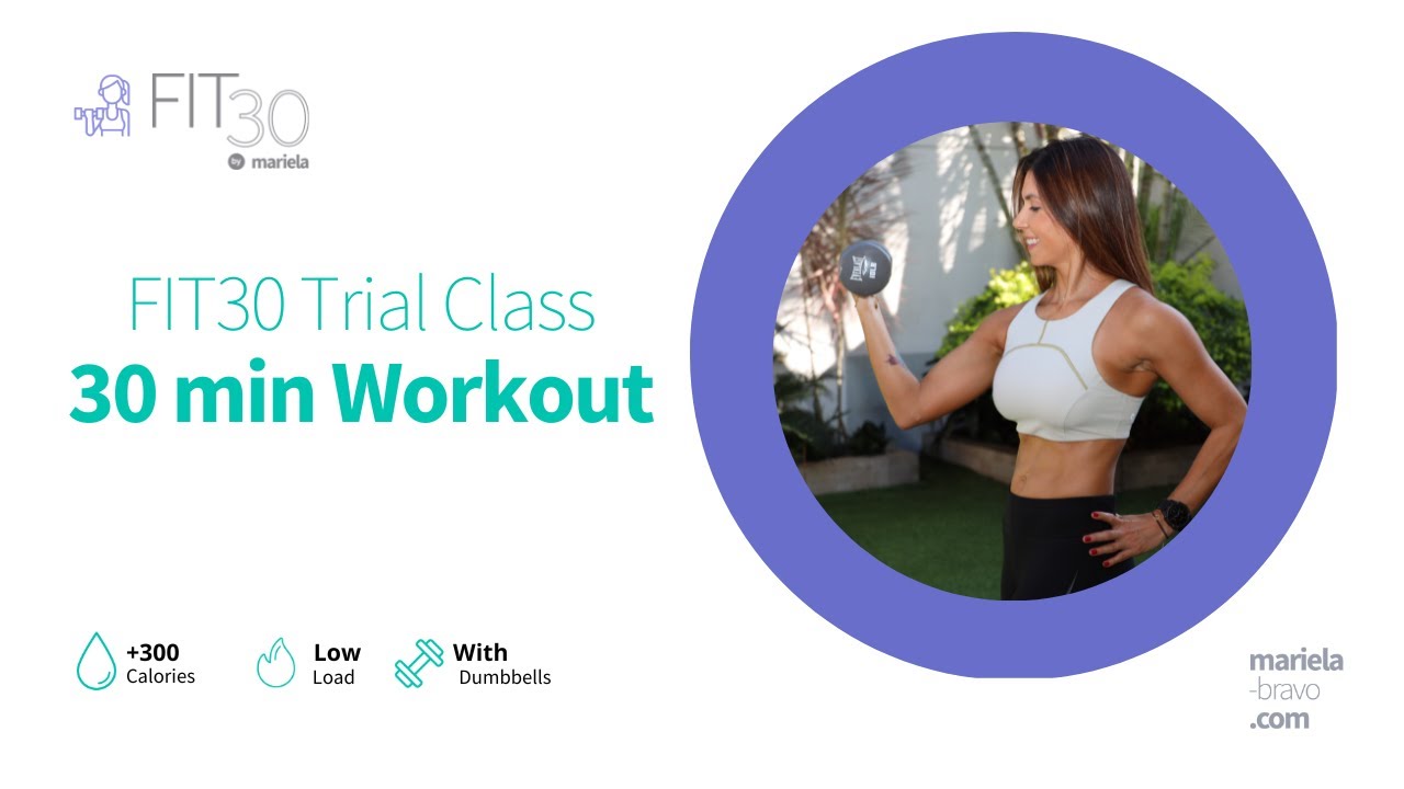 FIT30 Workout 1 - 30 min hard training with dumbbells