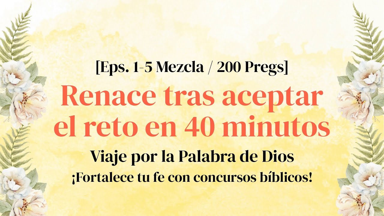 Quiz sobre la historia de todos los reyes bíblicos - Episodios 1–5 Compilación Barajada