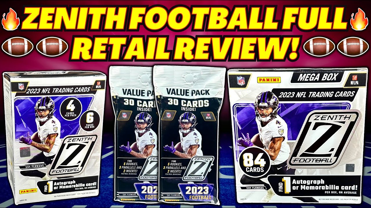 *FULL RETAIL ZENITH FOOTBALL REVIEW!🏈 VALUE PACK, BLASTER, MEGA BOX - WHATS THE BEST?🔥