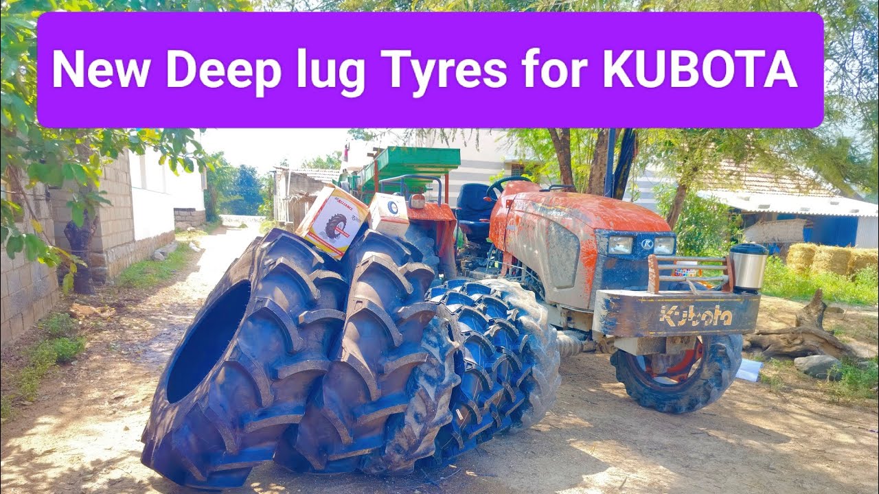 New Tyres for KUBOTA MU5502 4wd tractor 