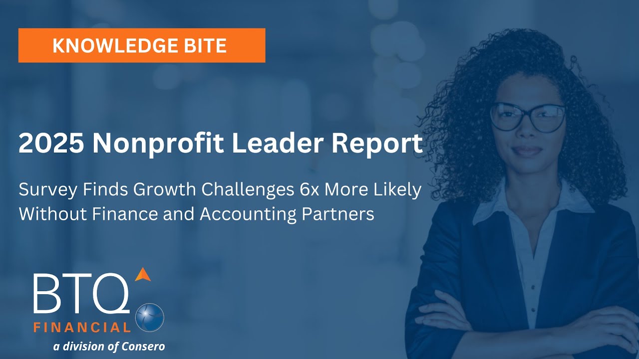 Nonprofit Leader Report: Growth Challenges 6x Likelier Without Finance Partners [2025]