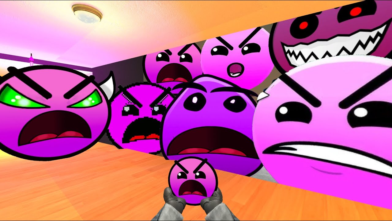 Saving PinkFace From Geometry Dash Emoji 