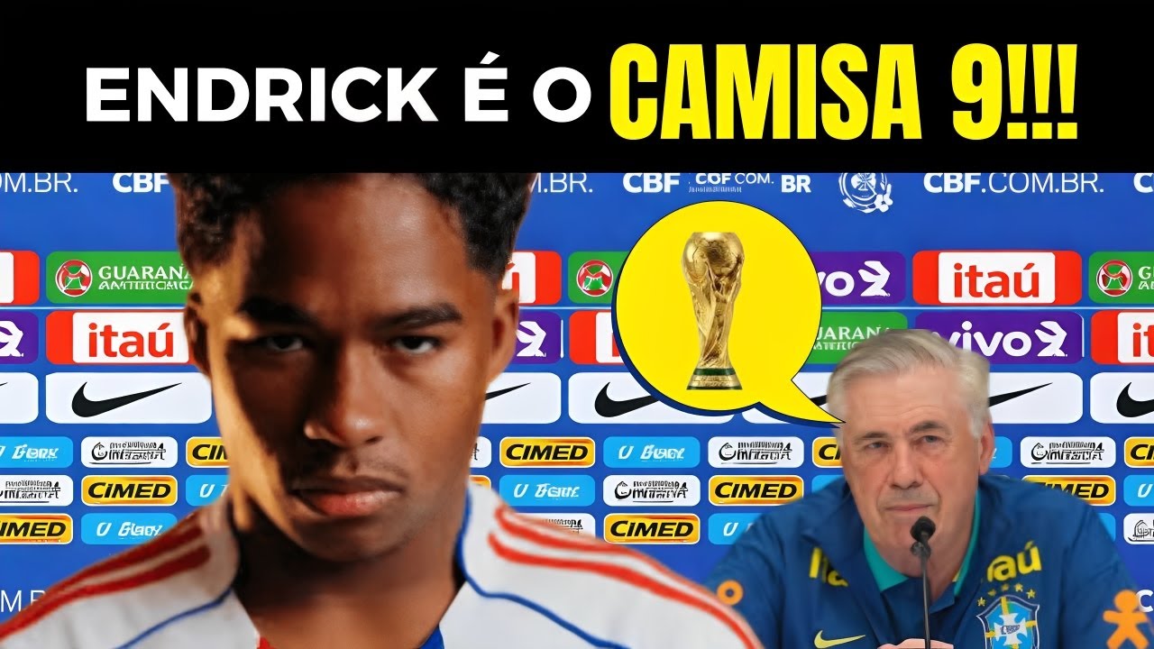 ENDRICK VAI À COPA!!! ANCELOTTI FAZ AFIRMAÇÃO ANIMADORA REFERENTE A ENDRICK NA SELEÇÃO BRASILEIRA!!!