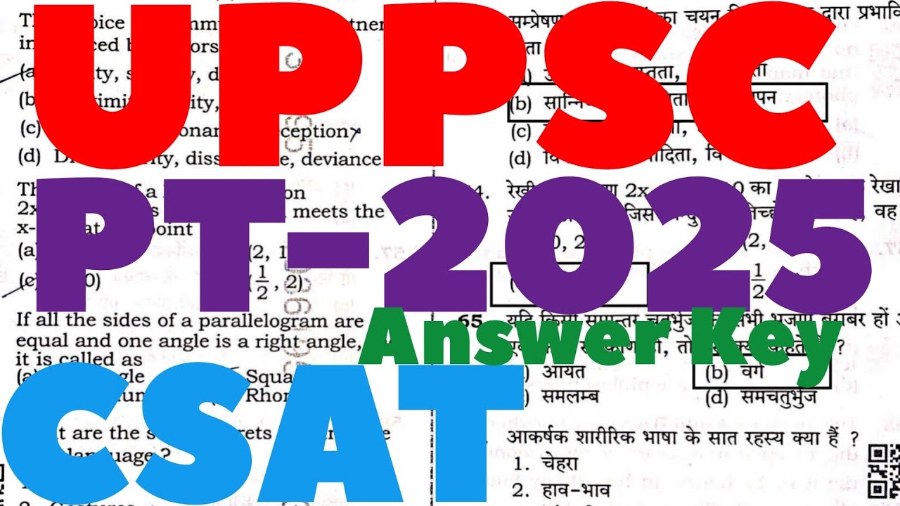 UPPCS Pre 2025 GS-2 CSAT Paper Analysis | Answer Key | Cutoff | UPPSC Prelims 2025 Review UPPSC PT 