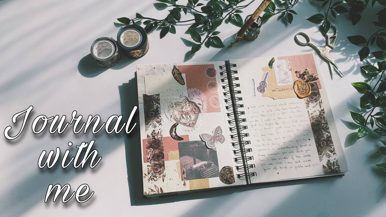 ASMR // Journal with me : vintage theme 🤎