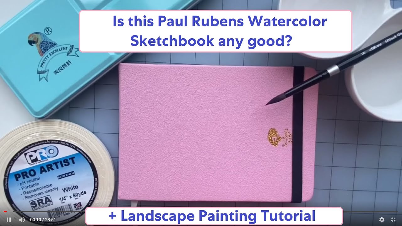 Paul Rubens 100% Cotton Watercolor Journal First Impressions