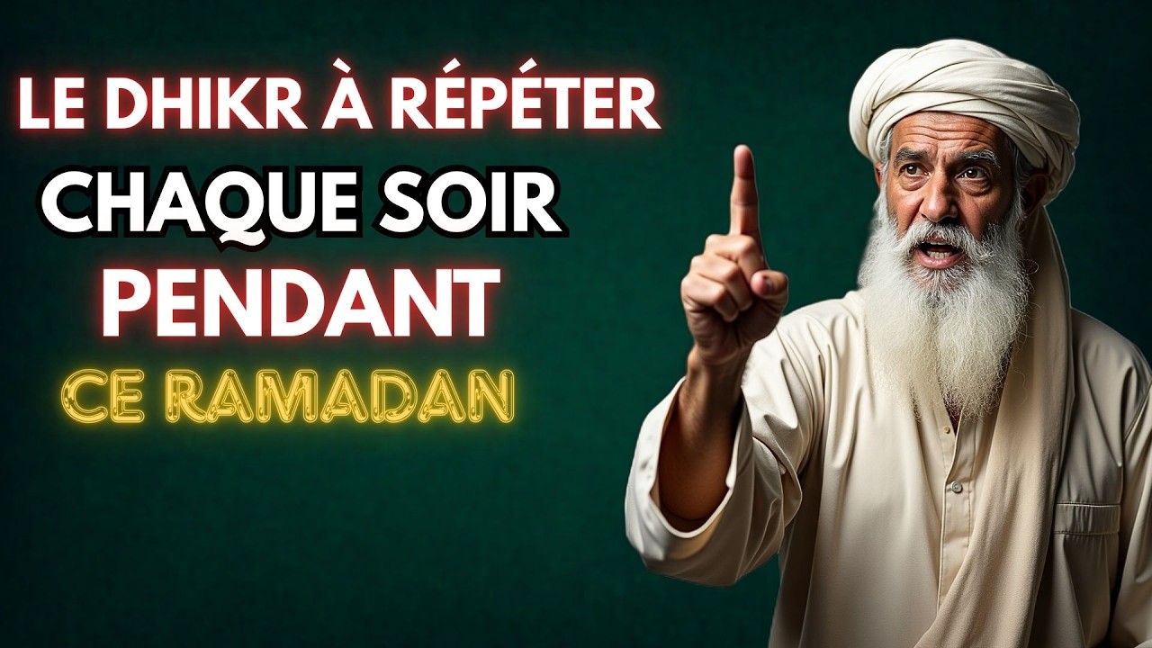 LE DHIKR À RÉPÉTER CHAQUE SOIR PENDANT LE RAMADAN