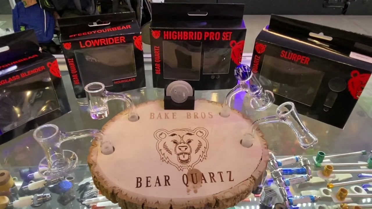 Bear Quartz Bangers Lowrider, HourGlass Bender , Slurper and Highbrid Pro