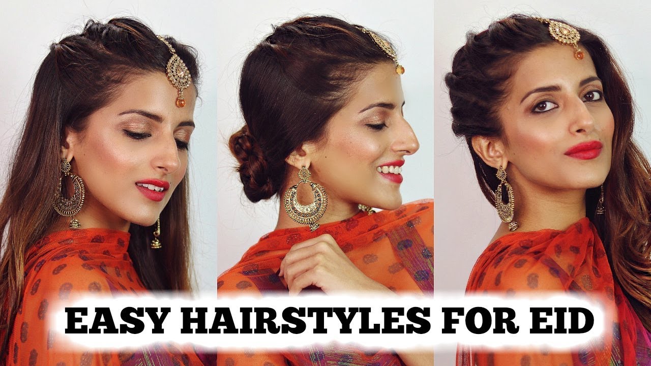 2 MIN EASY Indian Hairstyles For Girls 2018 / Eid Special Hairstyle For Medium To Long Hair