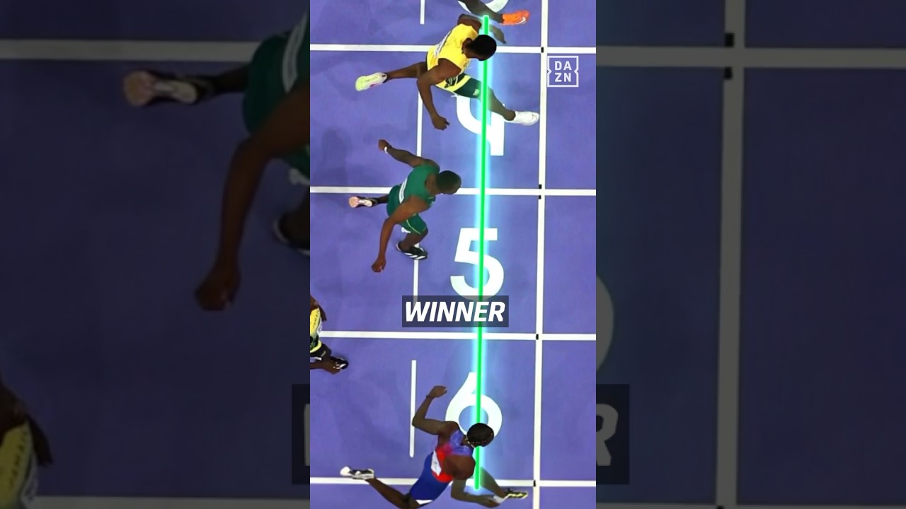 We all saw Kishane Thompson&rsquo;s foot over the line before Noah Lyles, so how did he still win gold? 🤔