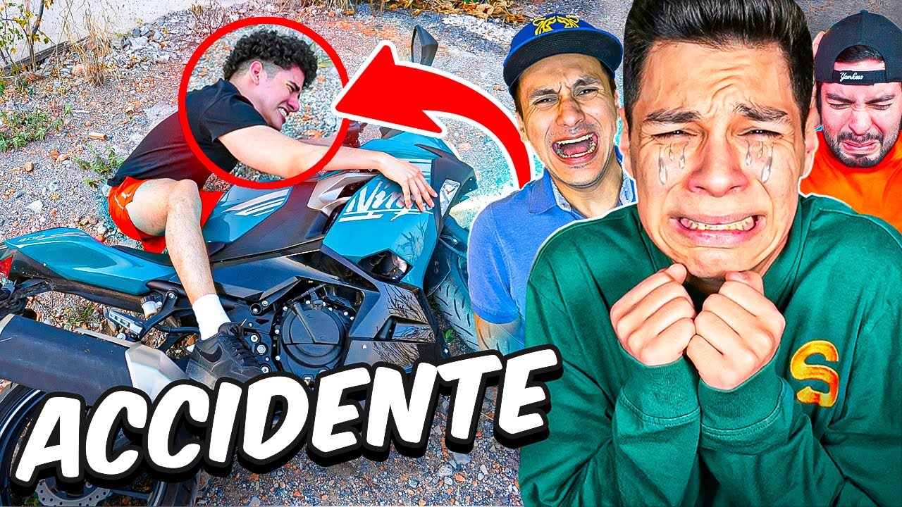 ENSEÑO A MIS AMIGOS A MANEJAR MOTOCICLETA Y TERMINA EN ACCIDENTE *peligroso*