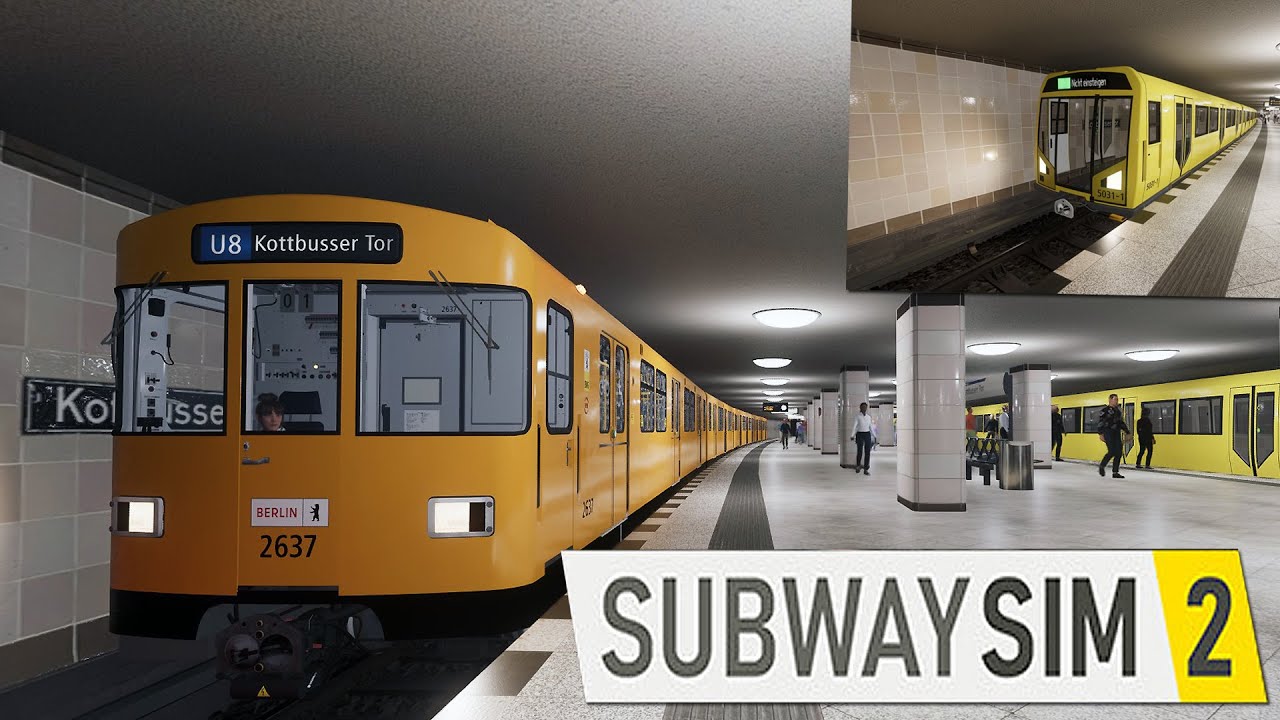 SubwaySim 2 NEUE ERWEITERUNG der Berliner U-Bahn Linie U 8 mit H-ZUG | SubwaySim 2 Gameplay