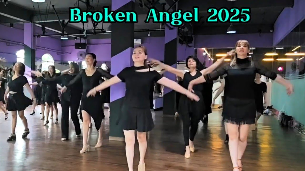 Broken Angel 2025 Line Dance ll Improver  - Demo by Santy & friends