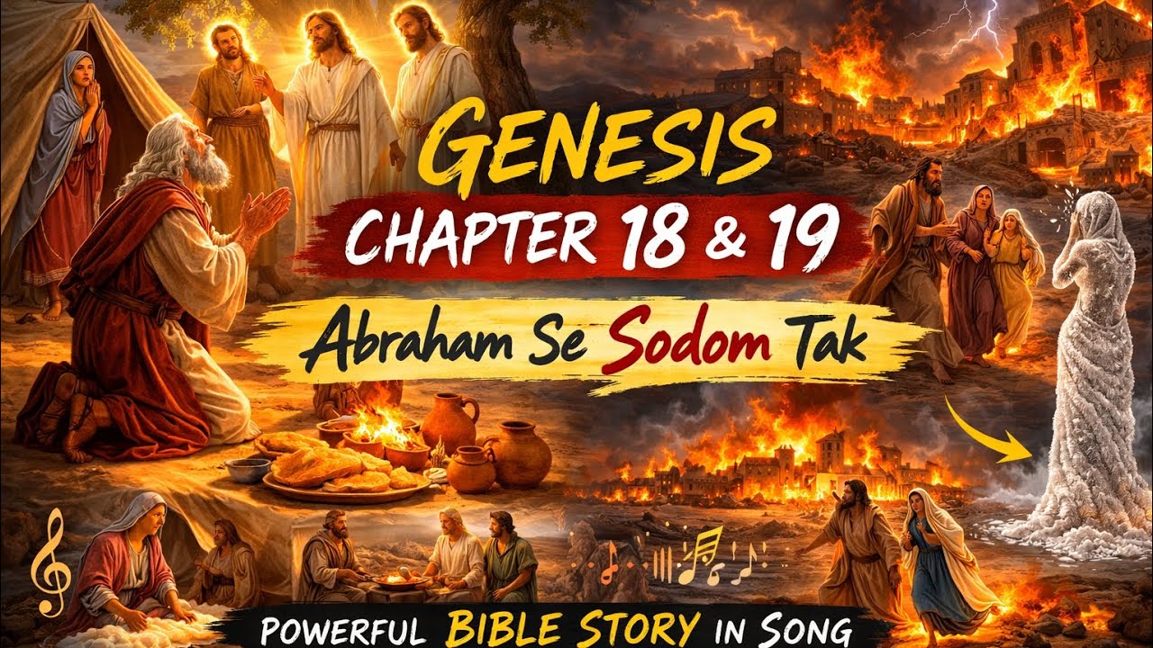 Whole Bible in Song | Genesis 18 & 19 | Abraham, Sarah & Sodom Story | Hindi Christian Worship