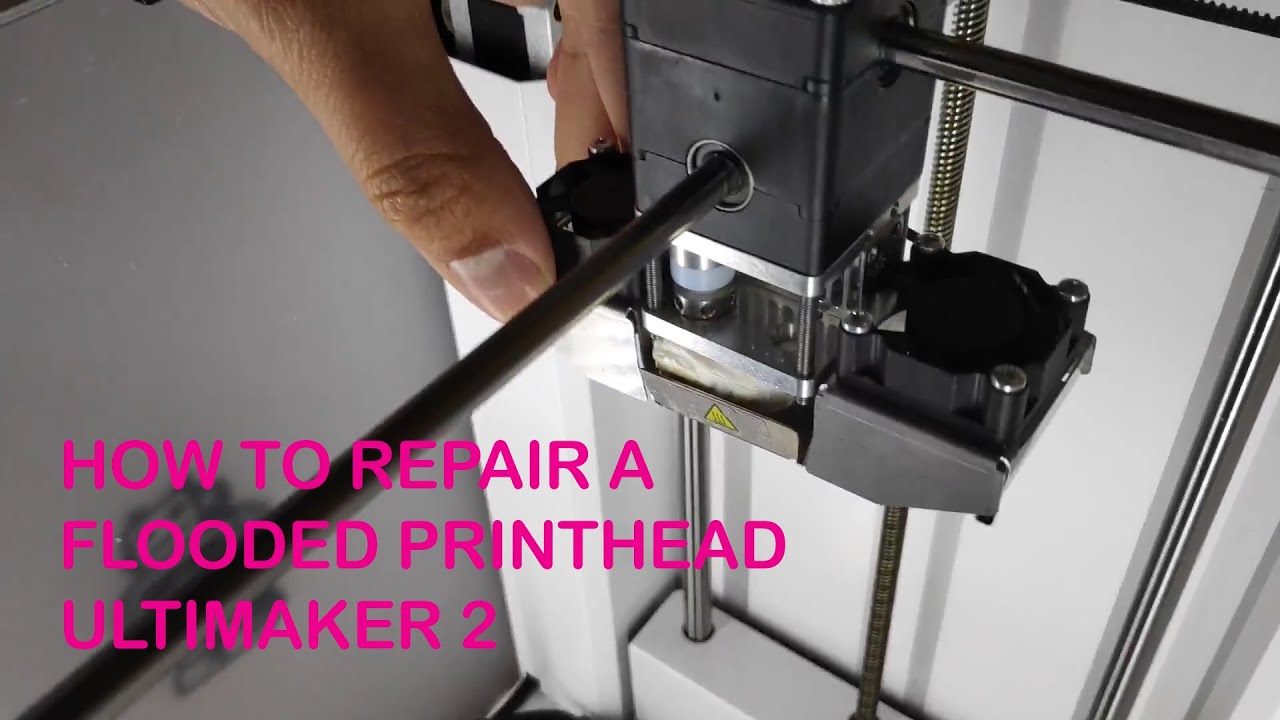 How to repair a flooded Print head on an Ultimaker 2