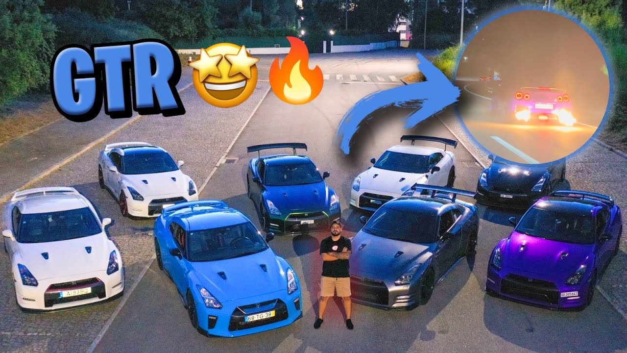 INVADIMOS A CIDADE DO PORTO COM 10 NISSAN R35 GTR !!!