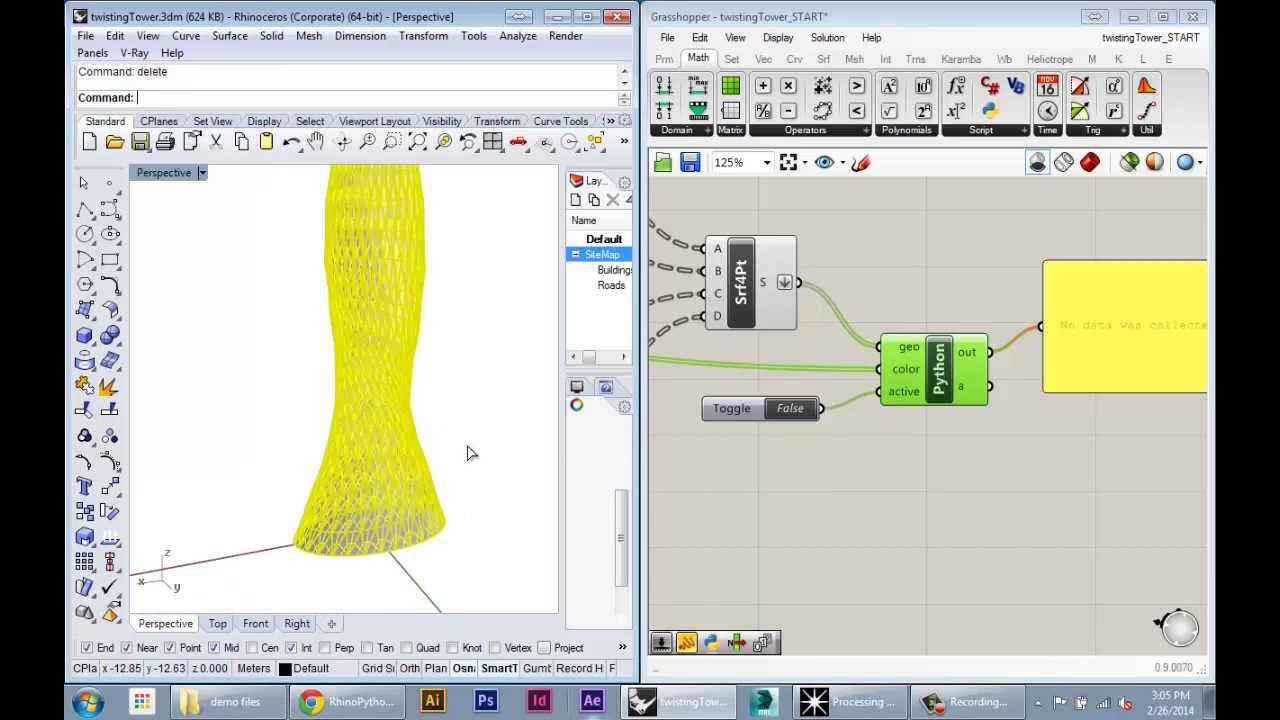 Rendering Analysis Results 3/4 - Looping and Creating Objects