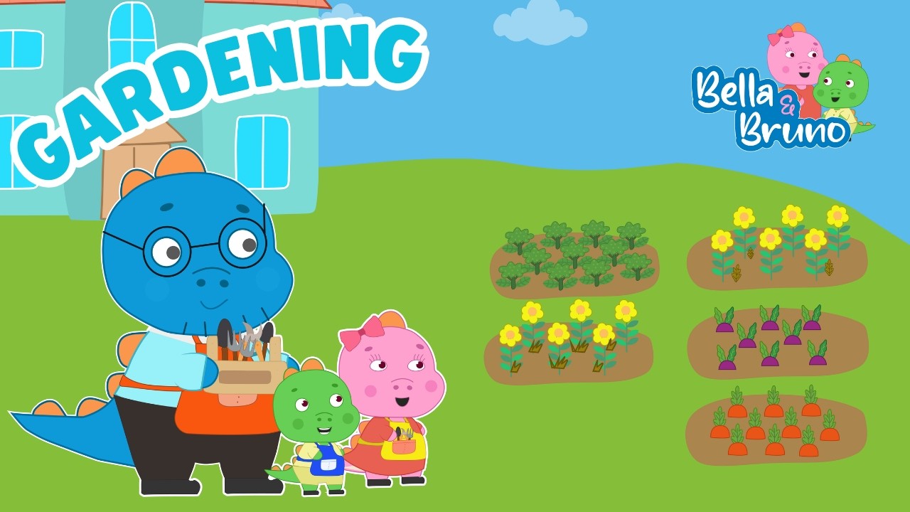 Gardening | Episode 7 | Bella and Bruno | Kids Cartoons |