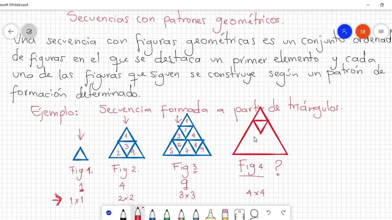 Secuencias con patrones geométricos 4to