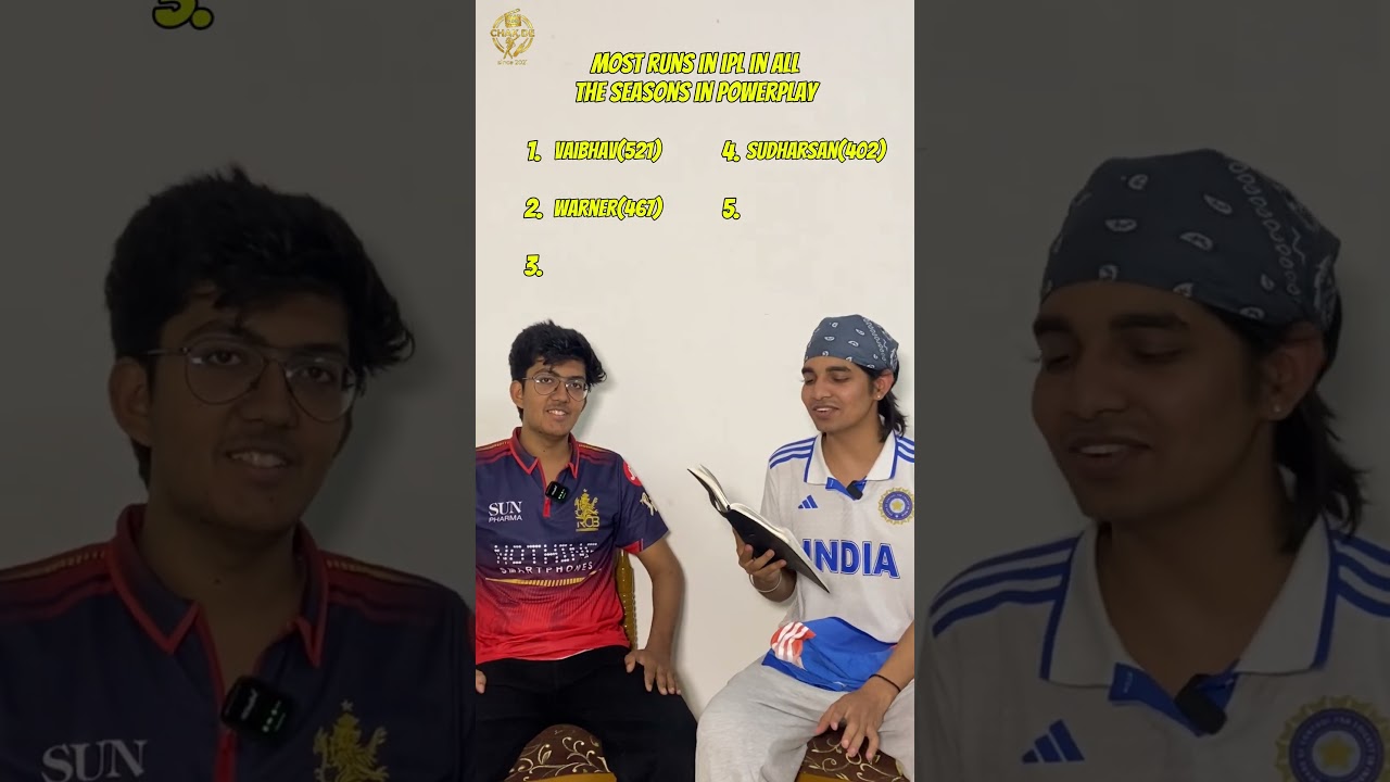 Most runs in ipl in all the seasons in powerplay🏏#cricketshorts #cricket #ipl2026 #ipl #runs #season