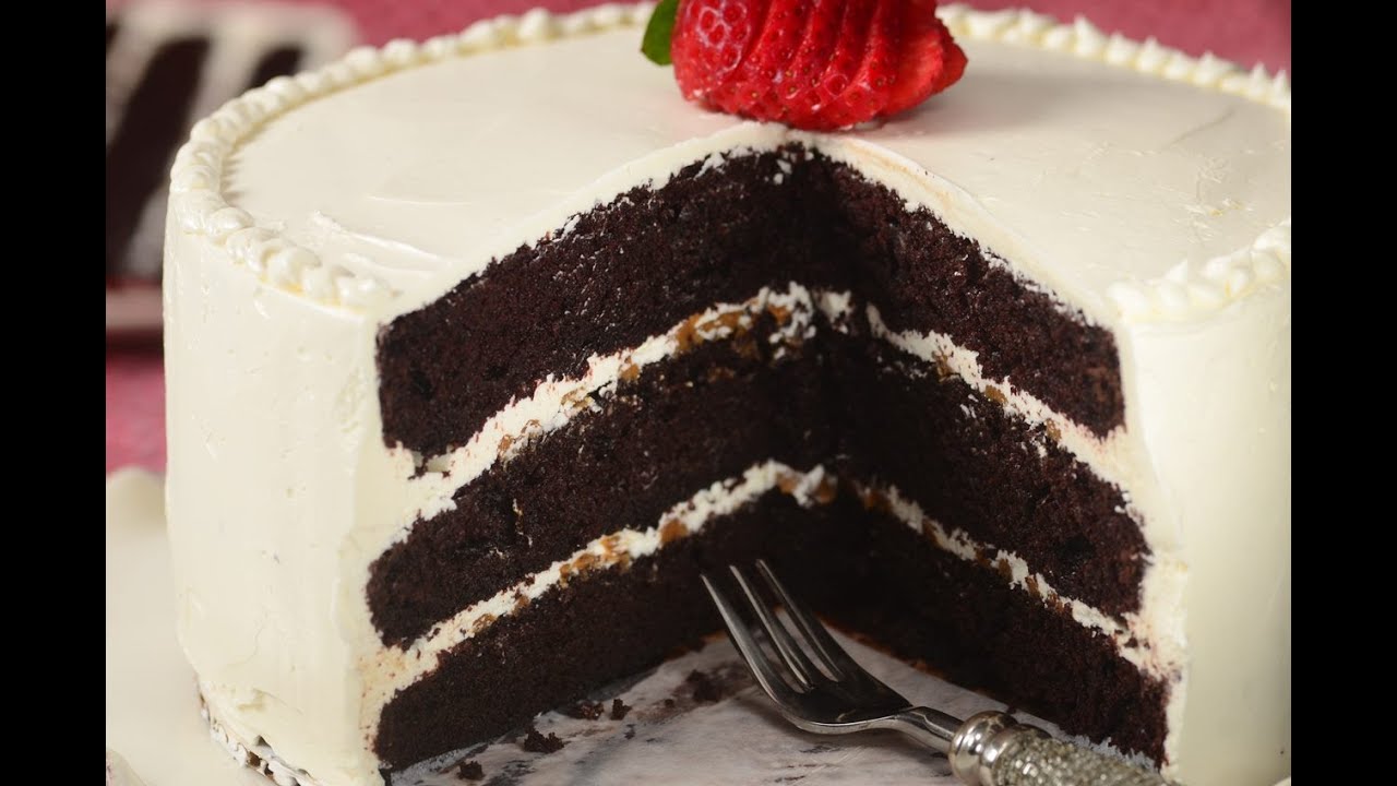 Chocolate Cake with Swiss Buttercream Recipe Demonstration - Joyofbaking.com