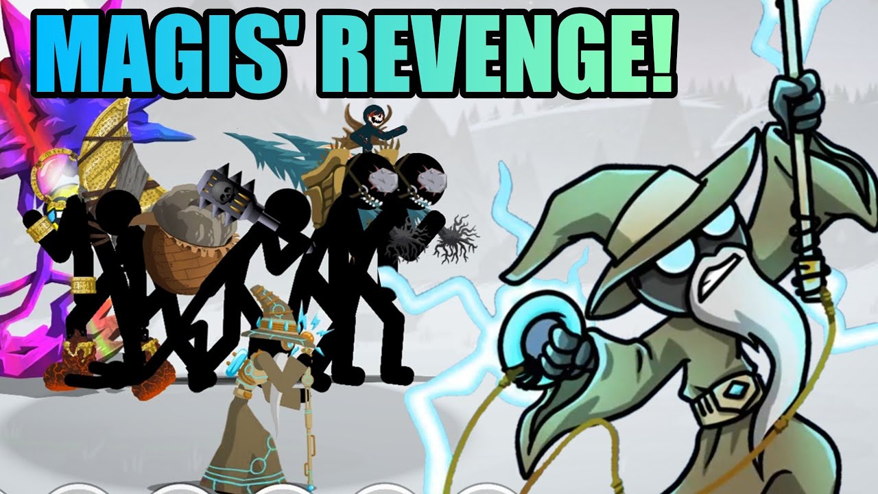 General Magis & Voltaic Showdown VS ALL GIANTS Lunarclops, Kai Rider, Giantlord! Stick War: Saga Mod