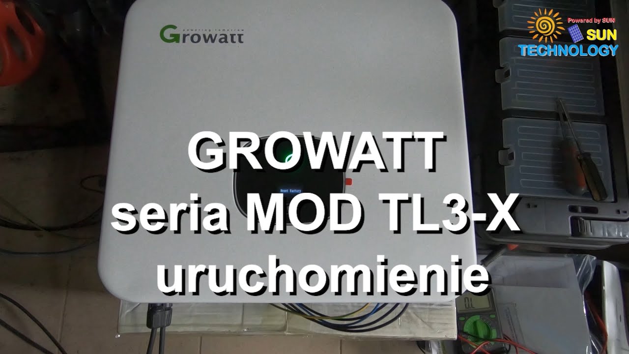 Growatt MOD TL3-X pierwsze uruchomienie