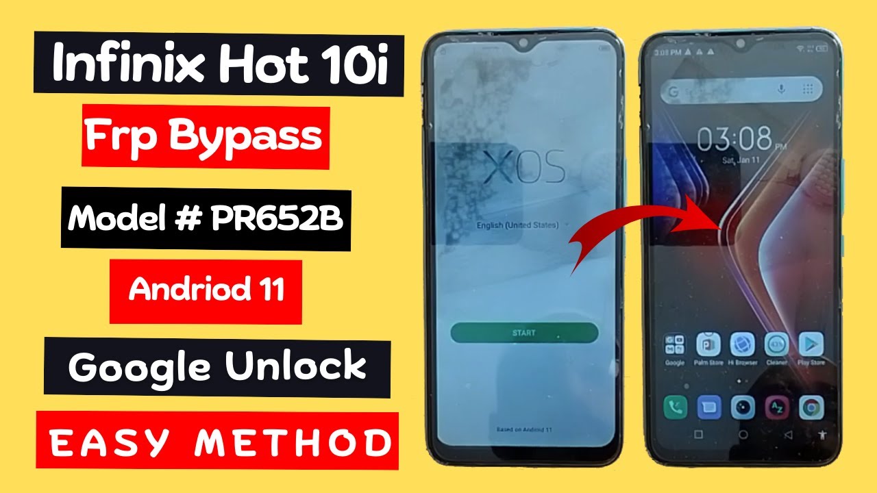 Infinix Hot 10i (PR652B) FRP Bypass - Android 11 | Without PC | New Method 2025