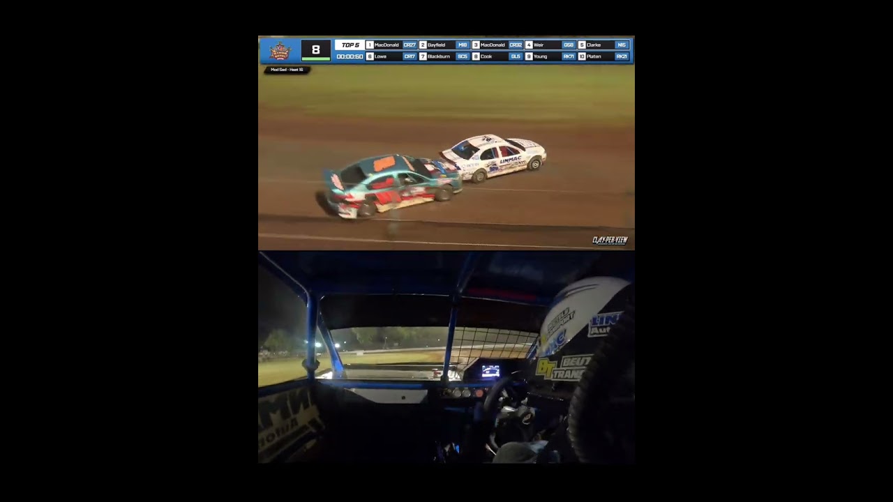 Kings Royal 2026 Night 1 Round 3 - heat race as Shane & Nathan battle it out to the wire. 