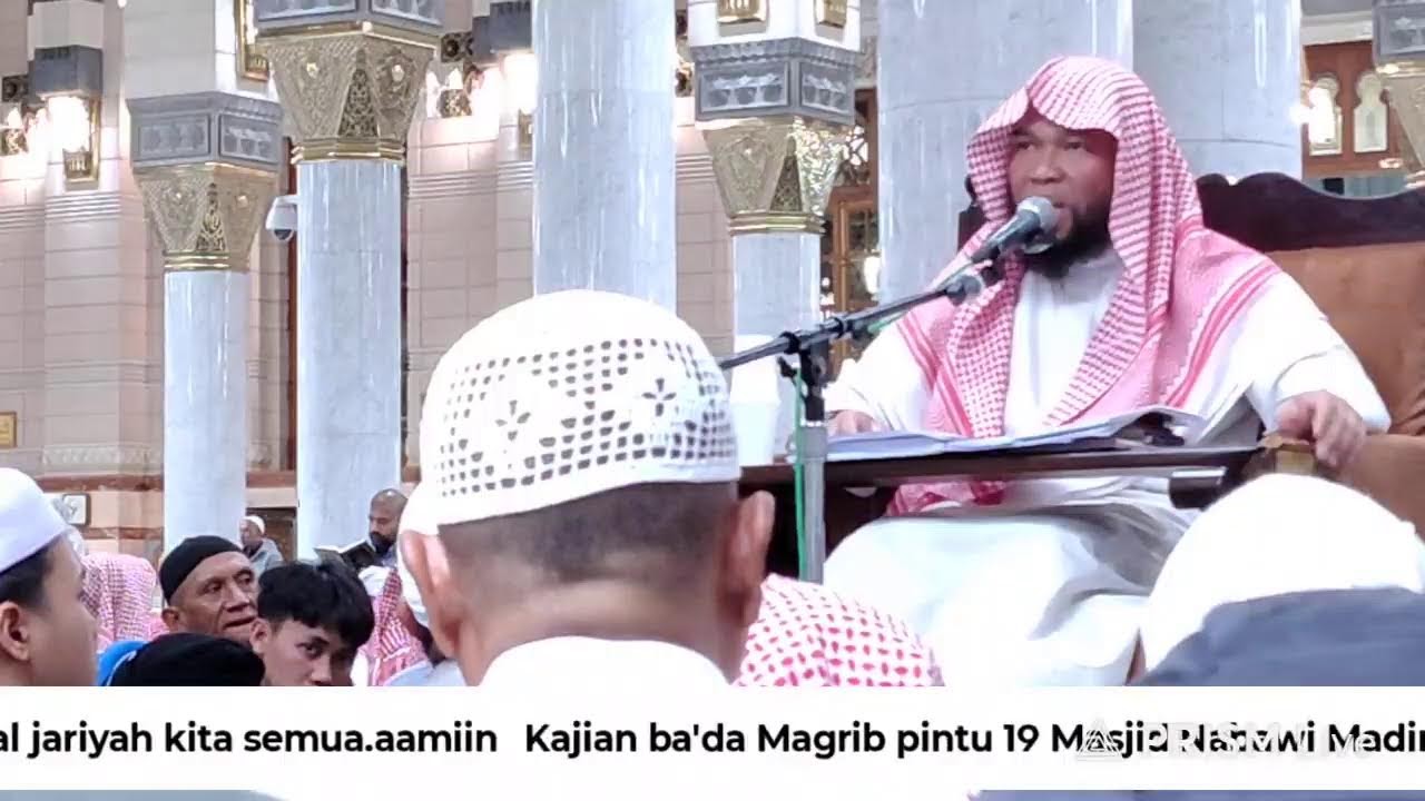 18 Jan 2026 || Live streaming kajian ba'da magrib masjid Nabawi pintu 19
