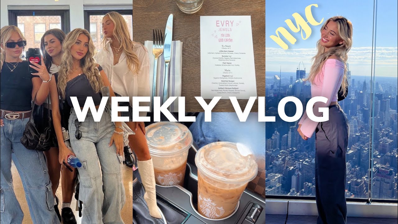 WEEKLY VLOG ❥ the reality of nyfw, anxiety, more events & unpacking!!