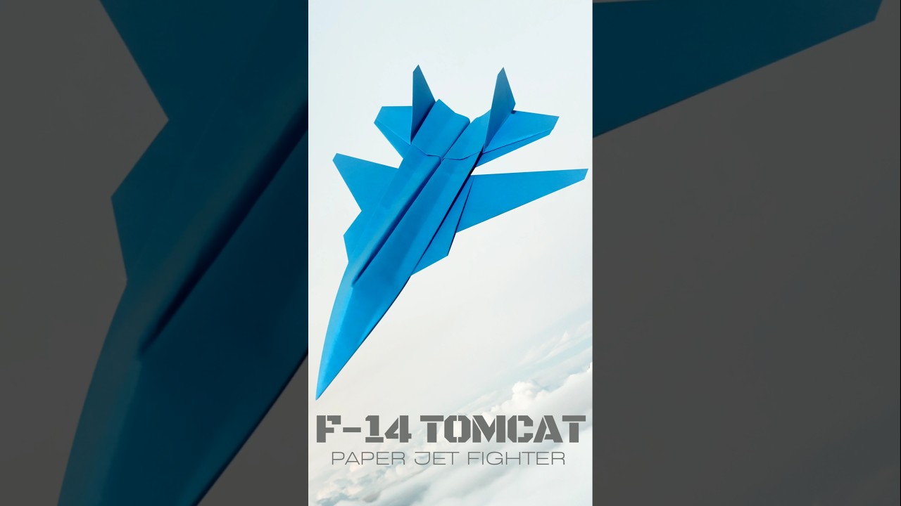 Origami F14 TOMCAT Tutorial - Quick & Easy!