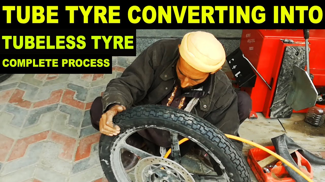 Convert Tube Tyre To Tubeless Tyre | Yamaha YBR | Ride With Arslan