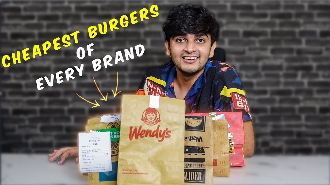 I Tried Cheapest Burger of Every Brand🍔😉