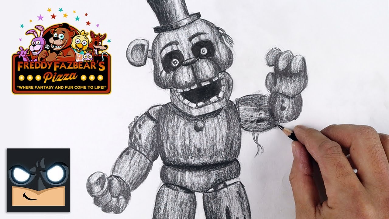 How To Draw Phantom Freddy | FNAF Sketch Tutorial (Step by Step)