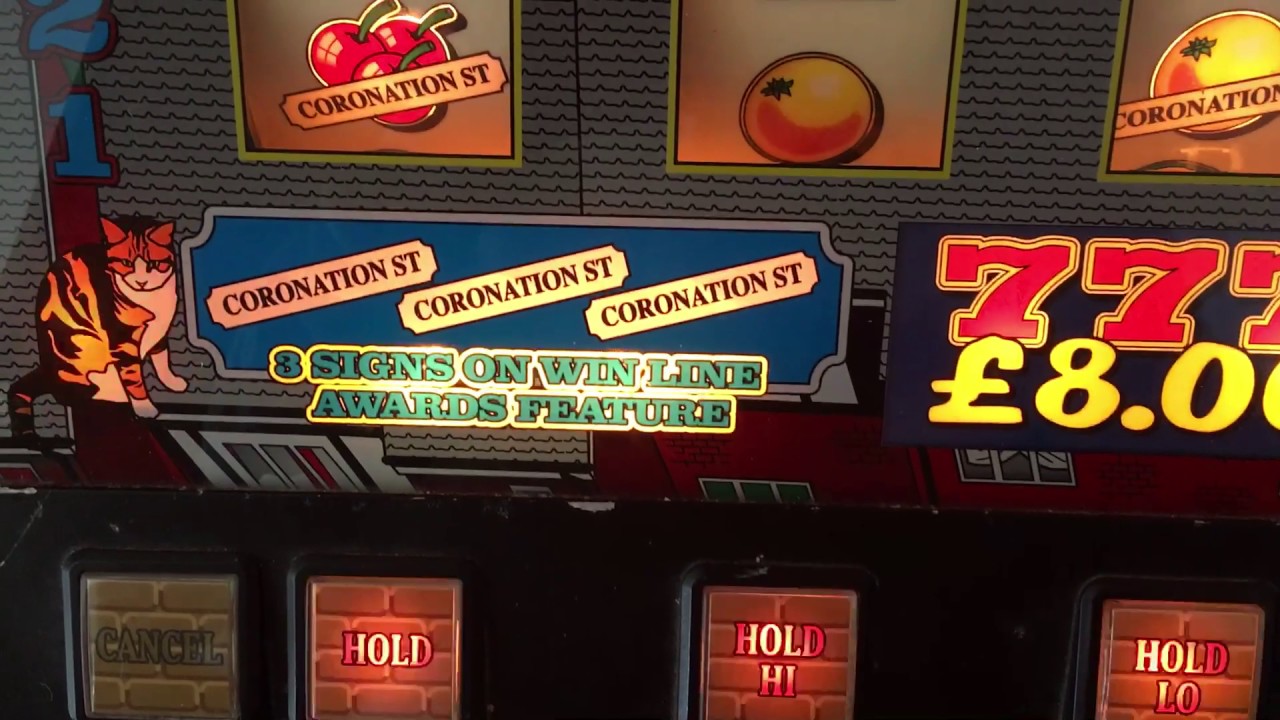 Coronation Street 5p play &pound;8 jackpot Maygay Fruit Machine (Jackpot Video)