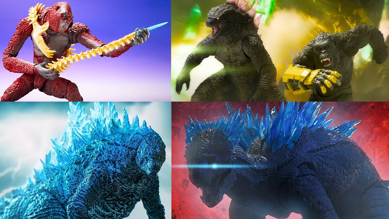 【ゴジラxコング】S.H.MonsterArtsスカーキング&グローブコング!!!!【シーモ】HIYA TOYSでギドラと体内放射ゴジラ Godzilla x Kong: The New Empire