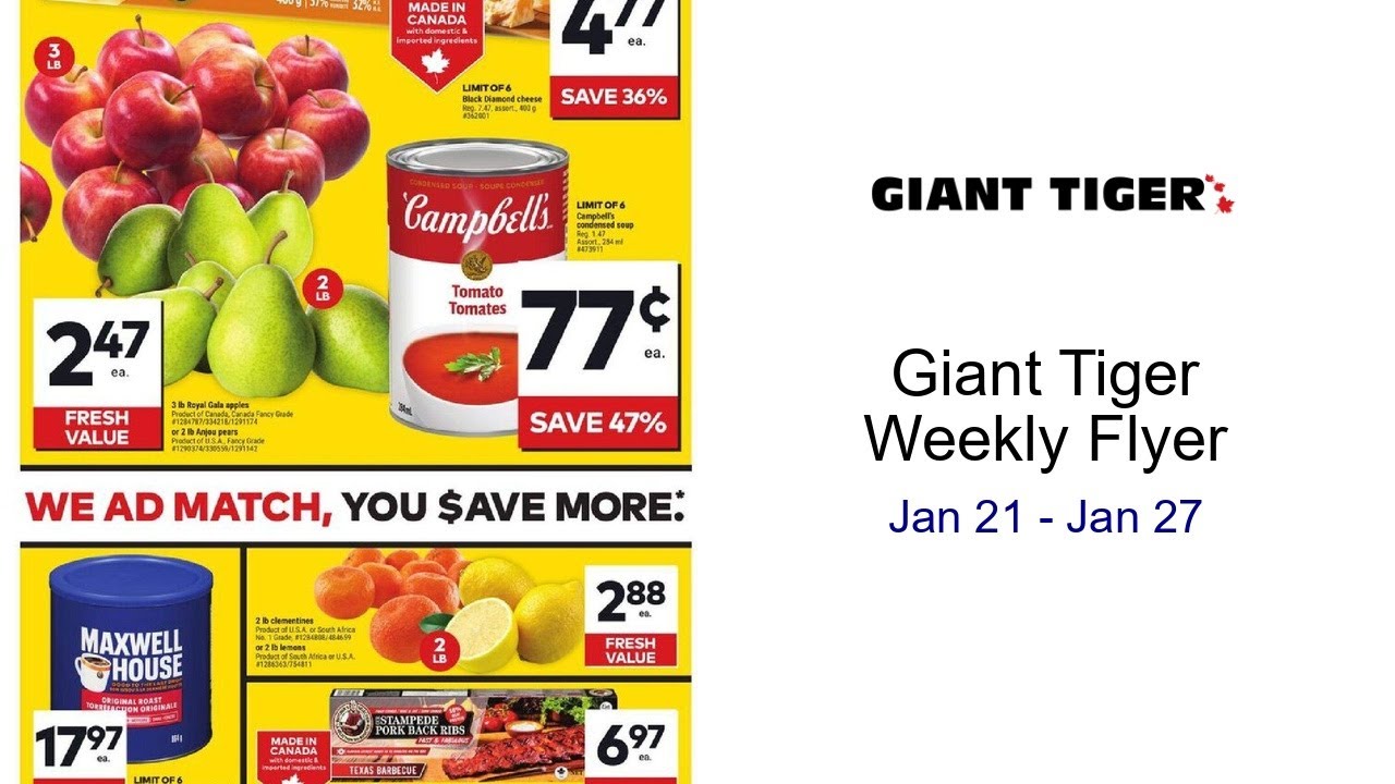 Giant Tiger Weekly Flyer Jan 21 - Jan 27