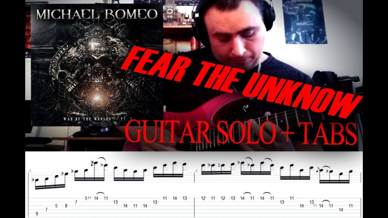 MICHAEL ROMEO - Fear The Unknow GUITAR SOLO + TABS!! // Nicolas Waldo