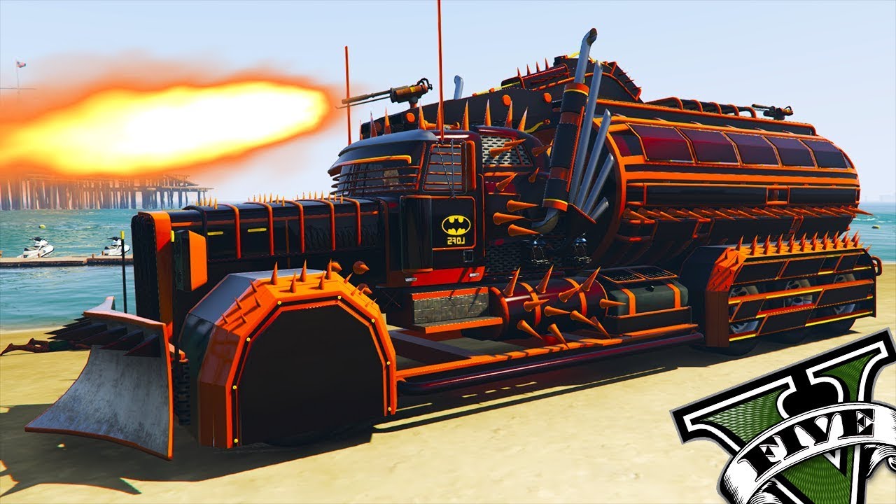GTA V Online - NOVO CAMINHÃO com LANÇA CHAMA BLINDADO ÉPICO!!