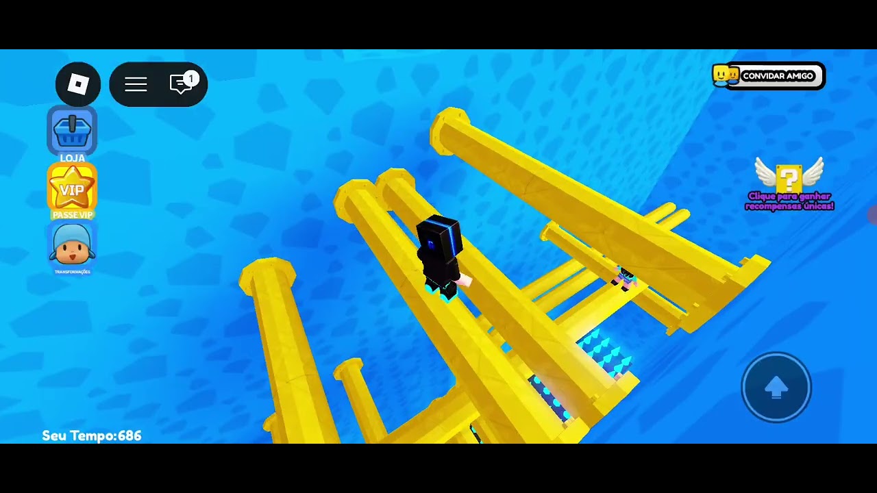 Jogando jogo do pocoyo
