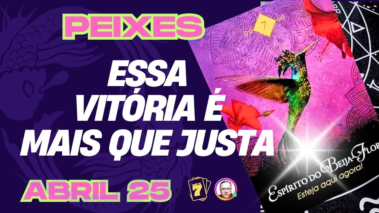 PEIXES ♓ ABRIL 2025 ☀️ VOCÊ SERÁ COROADO PELA JUSTIÇA DIVINA...