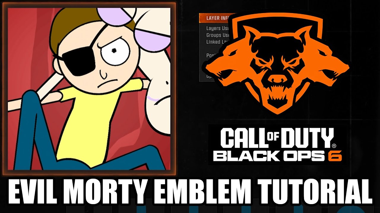 EVIL MORTY (Rick and Morty) - Black Ops 6 Emblem Tutorial