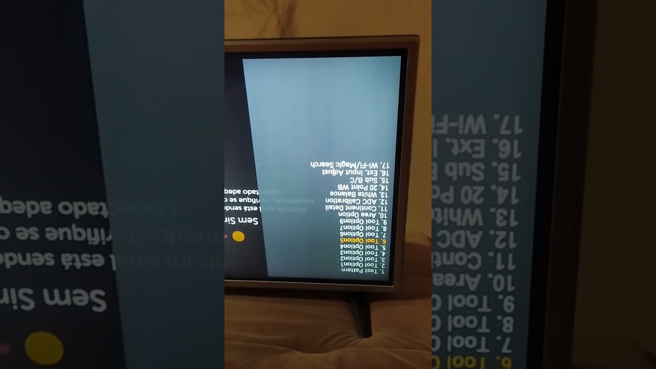 tv LG 32lj600b com a imagem invertida veja o vídeo e como foi resolvido o problema ok