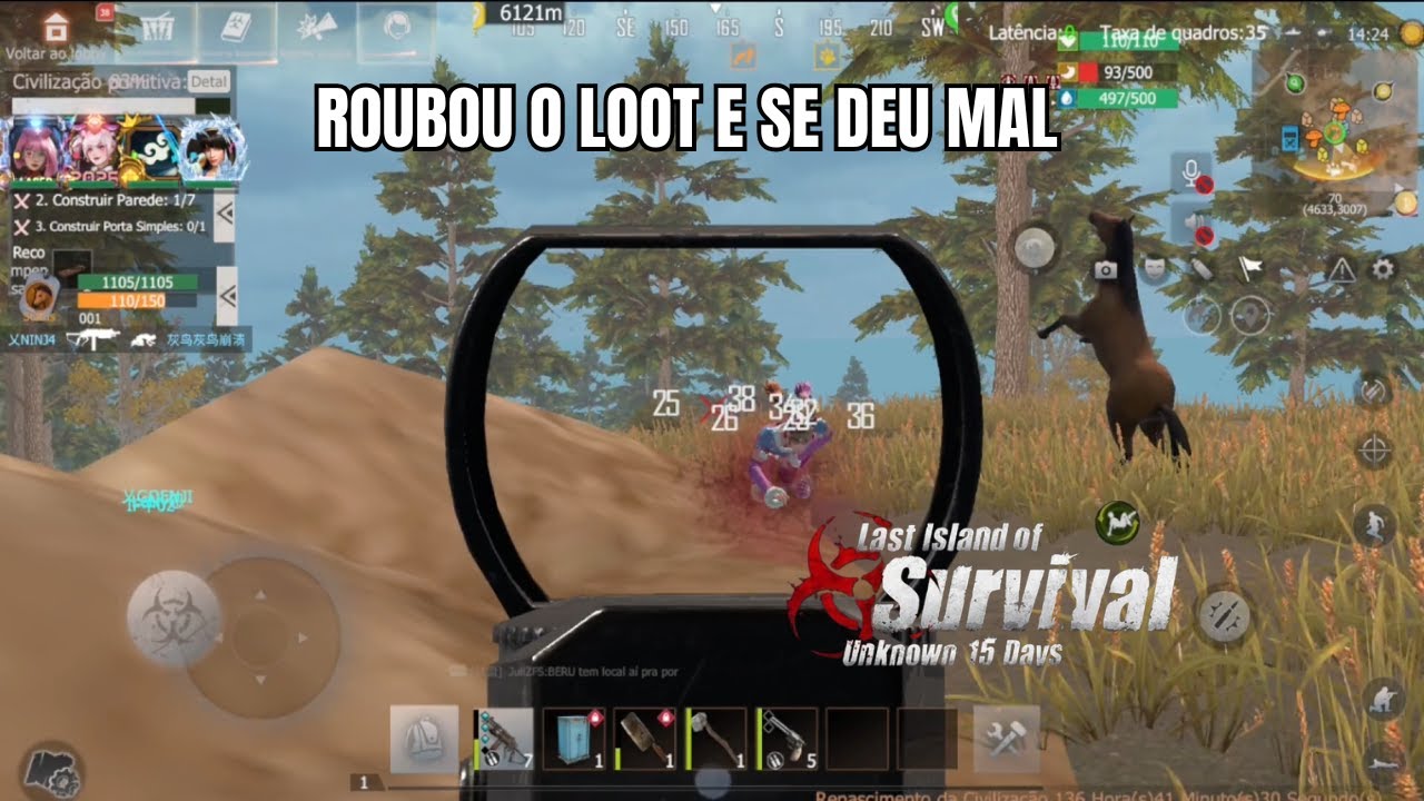 FIZEMOS OS GRINGOS KITA NO PRIMEIRO DIA PART. 2 - LAST ISLAND OF SURVIVAL