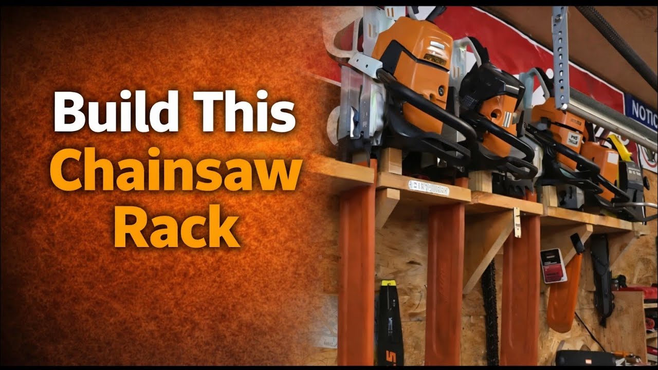 Stop Throwing Your Chainsaws on the Floor  Build This Rack Instead